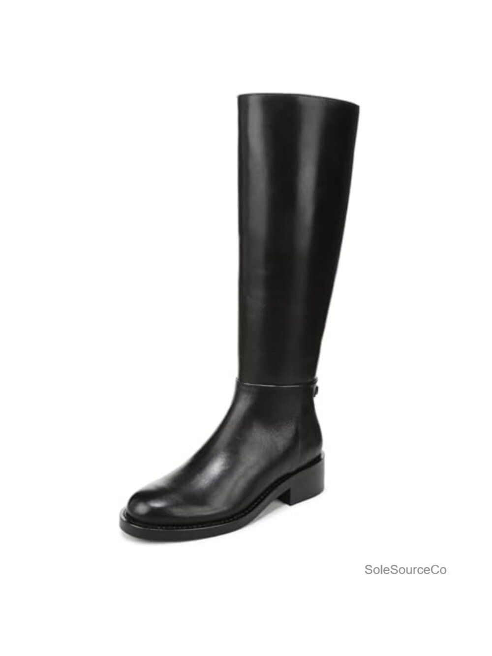 Knee-High Structured Boots with Zipper Closure